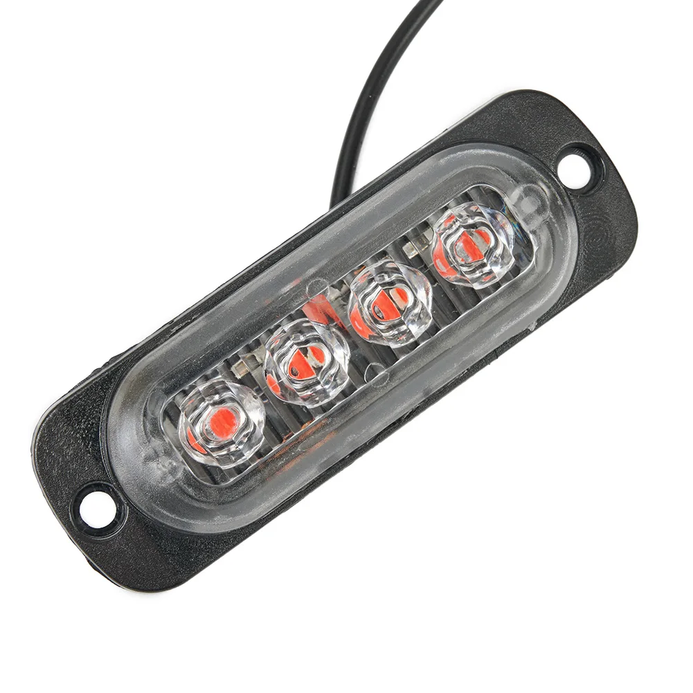 

1x 4-LED Off-road Car Trucks Safety Urgent Working Fog Red Light Lamp 12V 800LM 12W Headlamp Lighting & Lamps Auto Parts