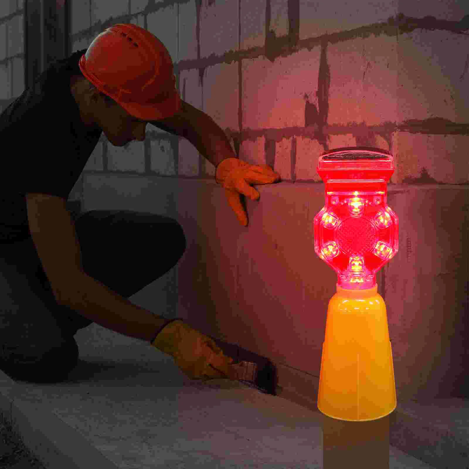 

Solar Warning Strobe Solar Charging Flashing Lamp For Construction Fishing