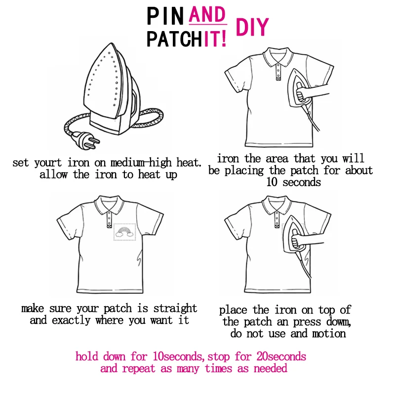 10/20/30/40/50 шт. термоклейкие нашивки для одежды