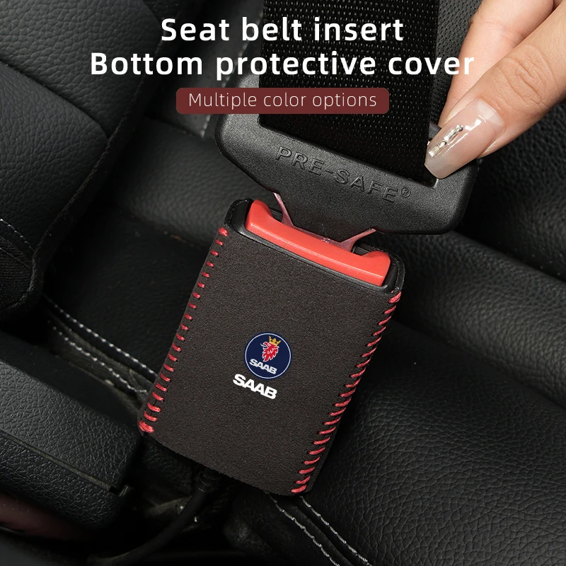 Кожаный зажим для автомобильного ремня безопасности оболочка SAAB 9-3 9-5 93 9000 900 9-7 600