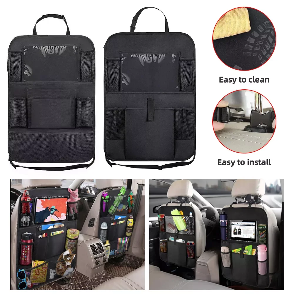 

Car Accessories Universal Waterproof Car Back Seat Organizer Storage Bag Multi Pocket Hanging Pouch Assorted 58cmx38cm Auto Acce