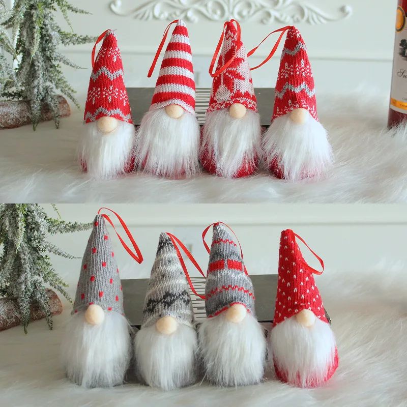 

Christmas Decorations Knitted Pendants Plush Dolls Activity Gifts Christmas Tree Pendants Holiday Decorations Plush Toys