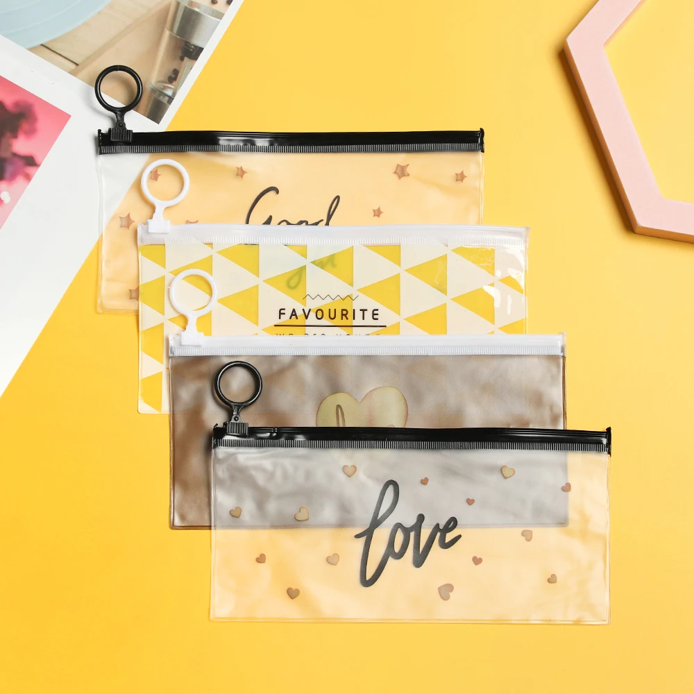 

New Temporary Storage Bag PVC High Quality Dust Cover Design Face Masks Bag Travel Organizer Container Portable Pencil Bag