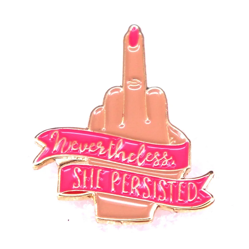 

The Feminist Badge Jewelry Gift Pin Wrap Garment LapFashionable Creative Cartoon Brooch Lovely Enamel Badge Clothing Accessories
