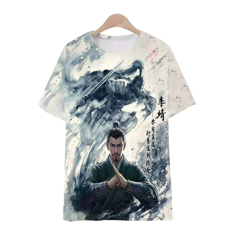 Фото 3D Print Anime Ne Zha T Shirt Men Women Summer Crewneck Short Sleeve Tops 2025 New Trendy Nezha Graphic Boys Girls Kids T-shirt №5