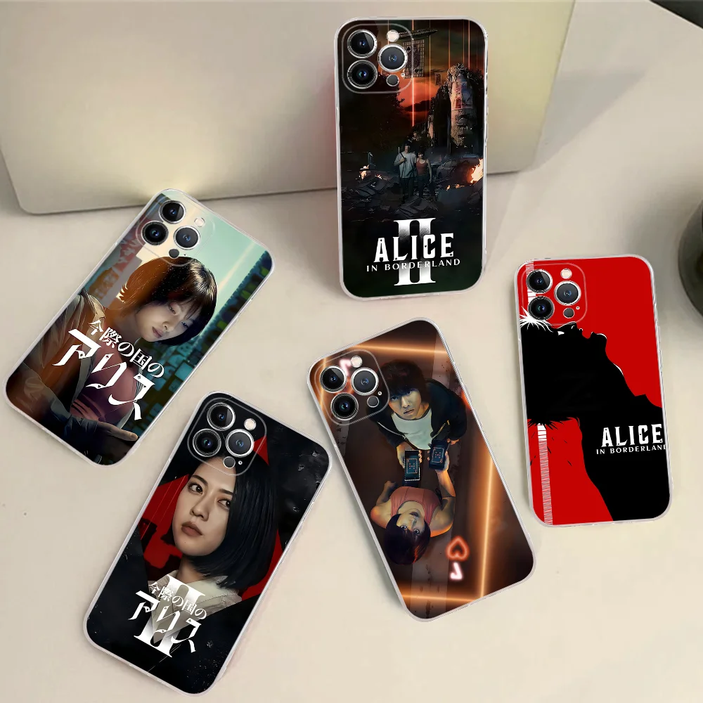 Чехол для телефона TV A-Alice в сезон B-Borderland IPhone 16 15 8 7 6 6S Plus X SE XR XS 14 11 12 13 Mini Pro Max Mobile Case