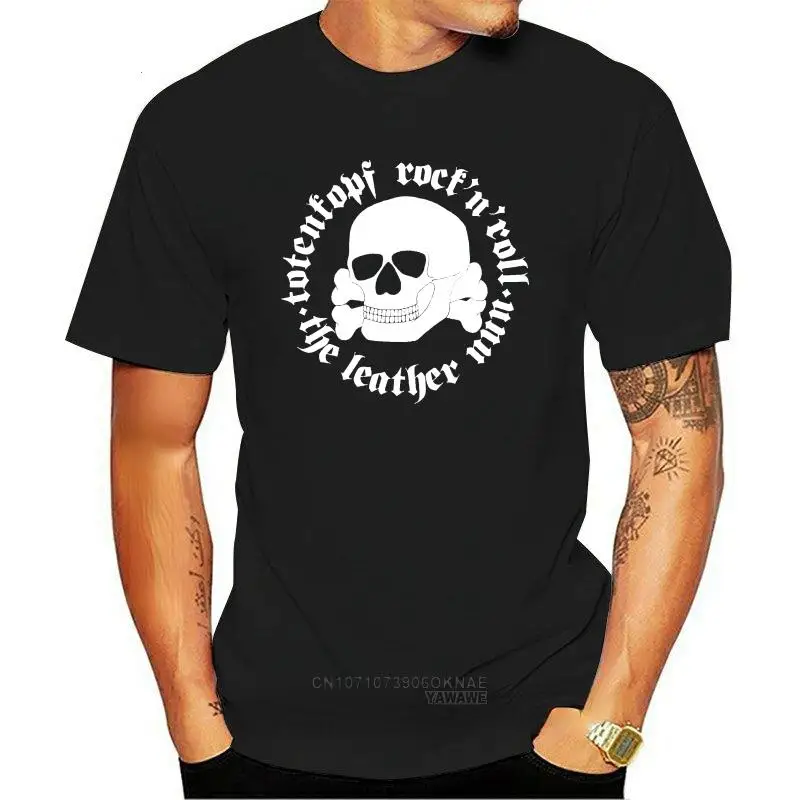 Мужская одежда, футболка с рисунком в стиле Харадзюку, панк, череп