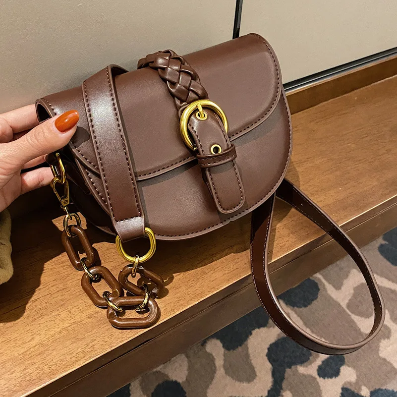 

Latest style Handbags For Women 2021 Retro Shoulder Bags Casual brand All-match Top-handle Bag Chain All-match Crossbody Bags