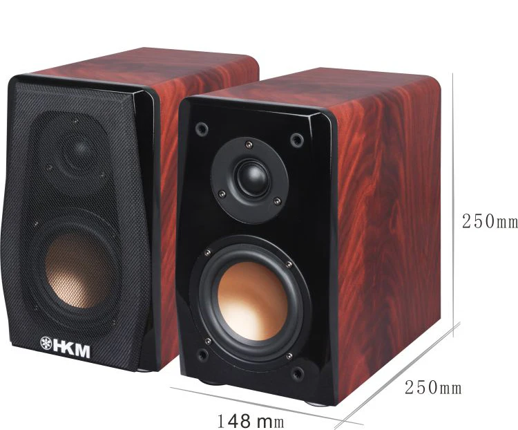 

4-дюймовый 8-омный книжный динамик, домашняя аудиосистема, высокая и низкая частота, Hifi динамик, деревянный пассивный динамик «сделай сам», звуковая коробка