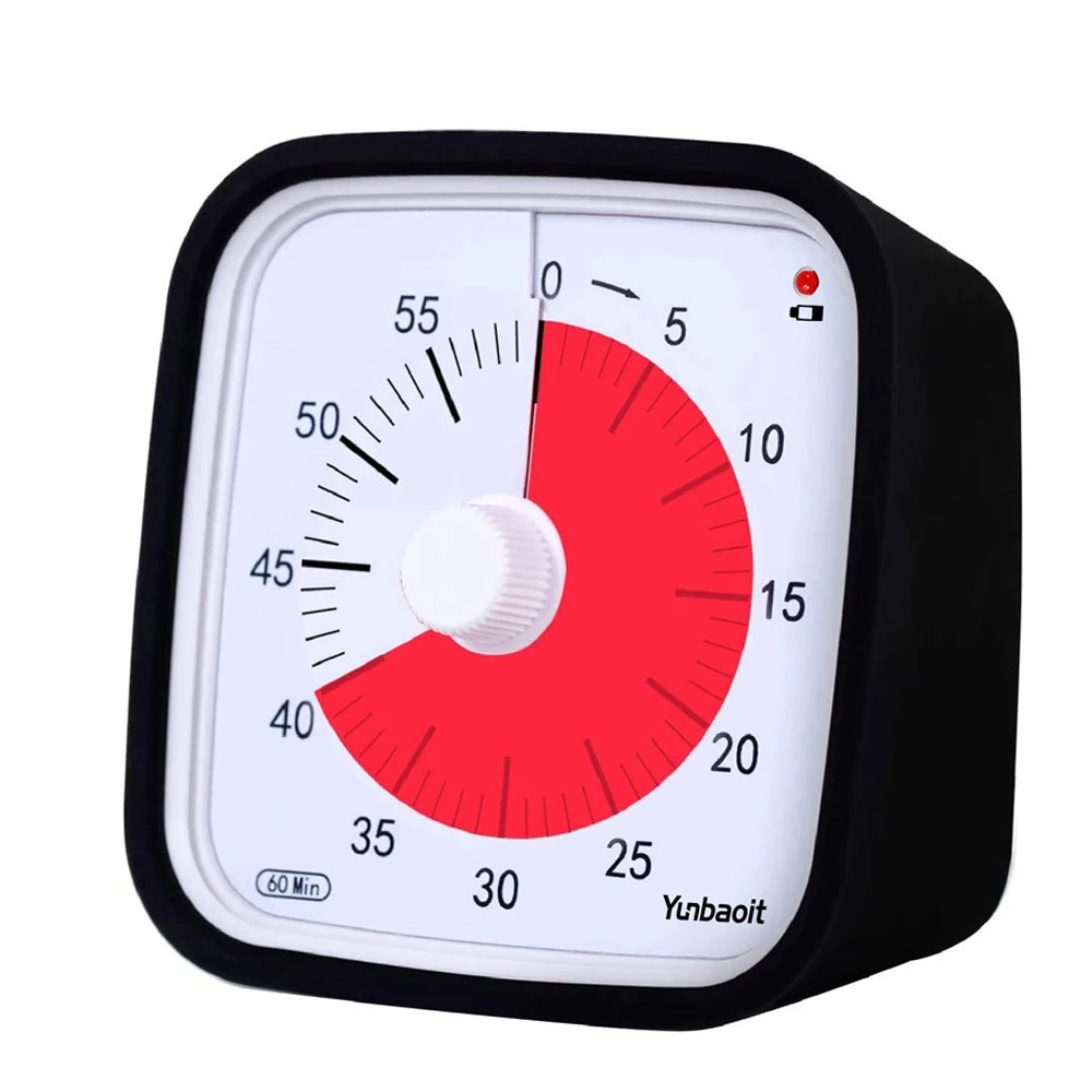 Визуальный Таймер С Ночной Барной Бесшумной Резьбой 60-минутный Кухонный