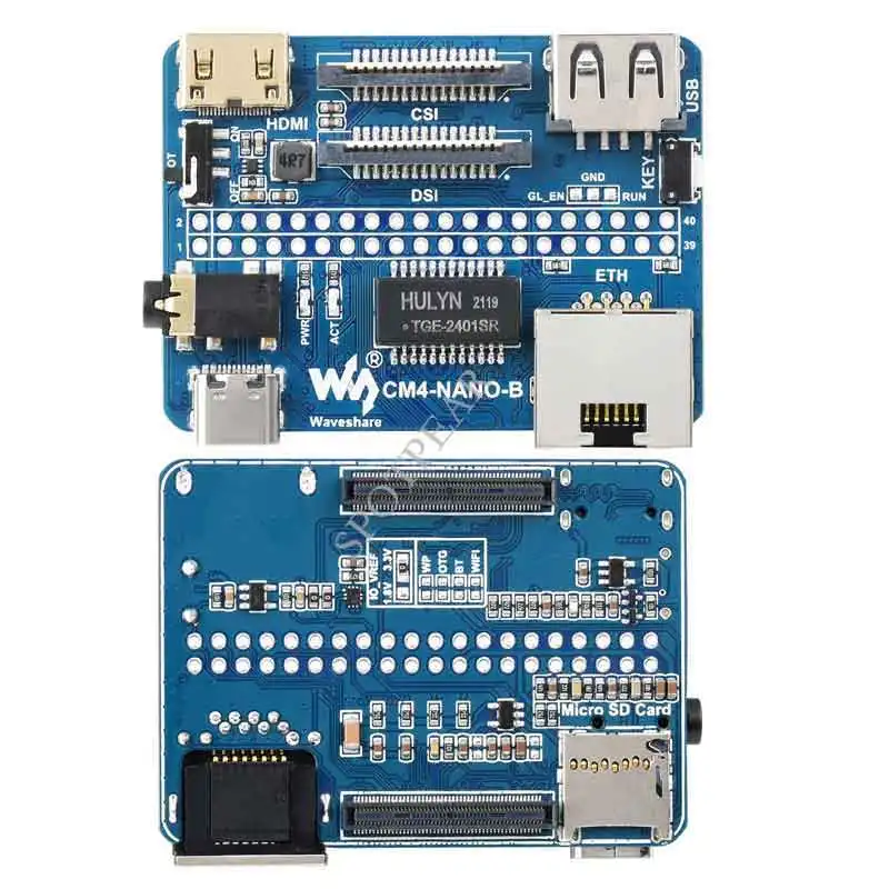 Компьютерный модуль Raspberry Pi 4 CM4 Nano Base Board (B) такой же размер как |
