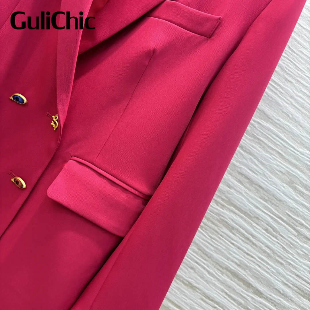 Женский двубортный блейзер с лацканами GuliChic 9 27