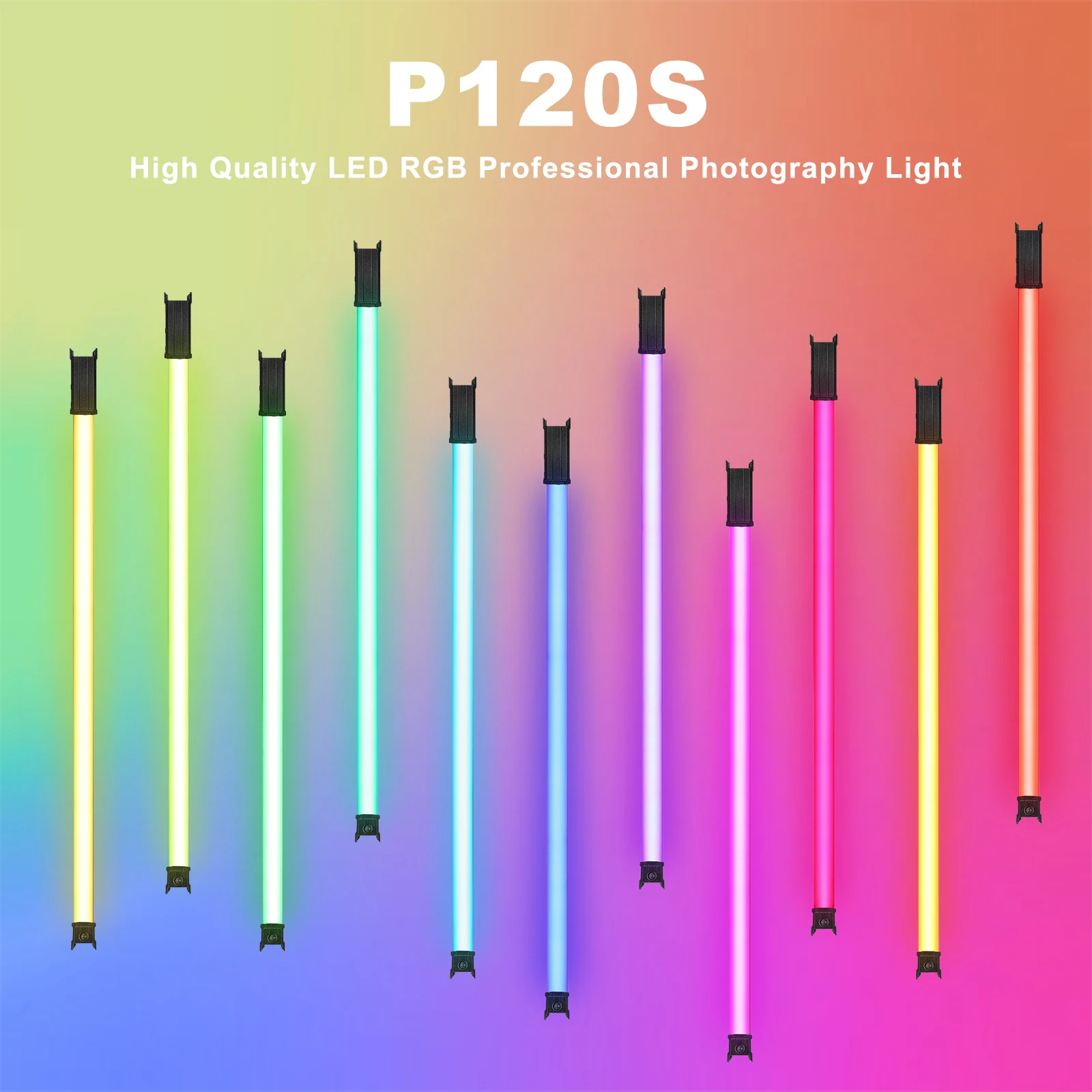 Светодиодная лампа LUXCEO P120S P120 S RGB для видеосъемки, 113 см, управление через приложение на телефоне, CRI 95 + со встроенной батареей для фотографии и видео