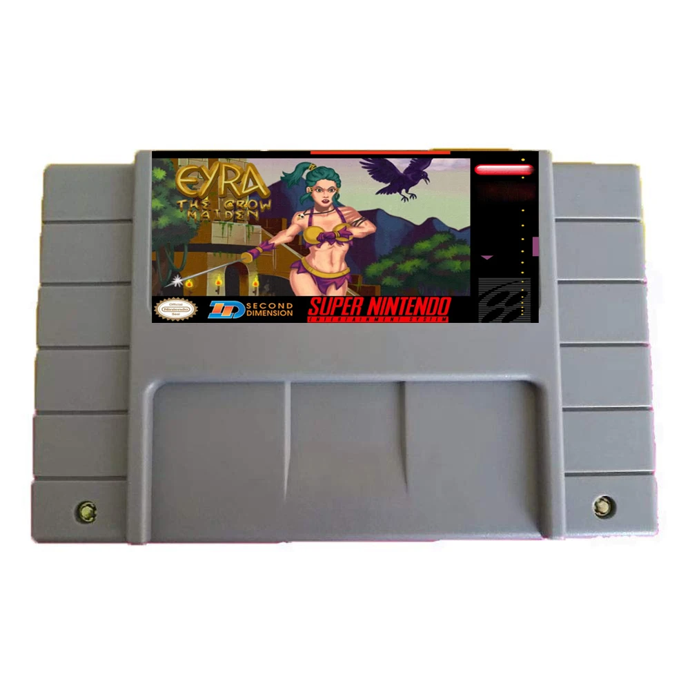 

SNES/SFC Eyra The Crow Maiden 16Bit Game Card Retro Game Console cartridge
