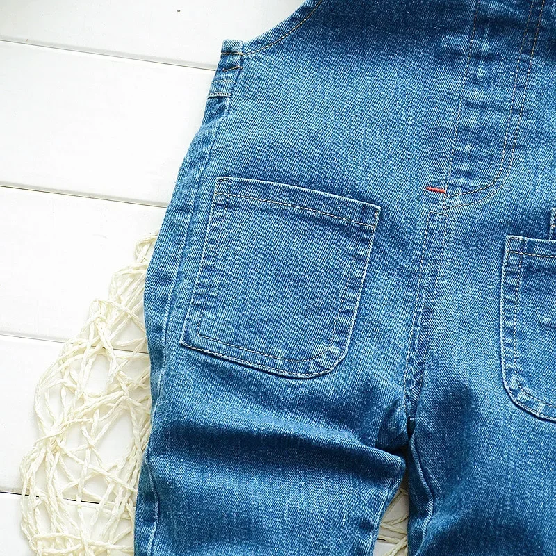 Джинсовый комбинезон для мальчиков и девочек