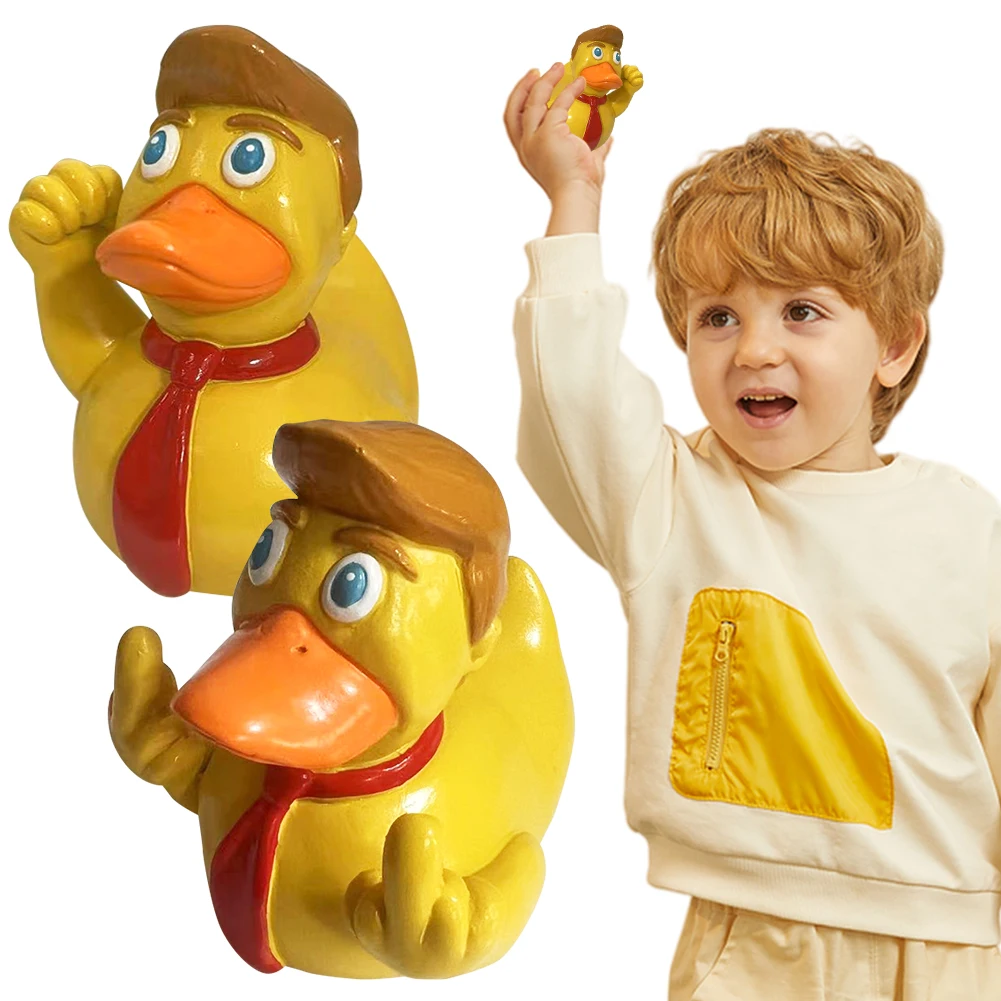 Кукла Дональда Трампа с желтой уткой забавные автомобильные украшения утка на