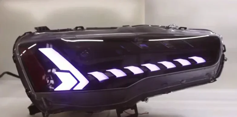 

Новый дизайн для 2008-2013 лет Lancer Exceed светодиодный ные фары светодиодный ОД с динамическим поворотным сигналом