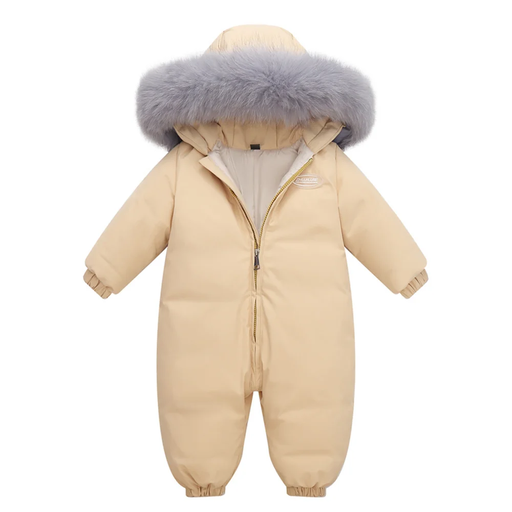 

Overalls baby 2023 down New jacket boy Jumpsuits toddler girl clothes snow suit winter coat thick infant overcoat kids clothing