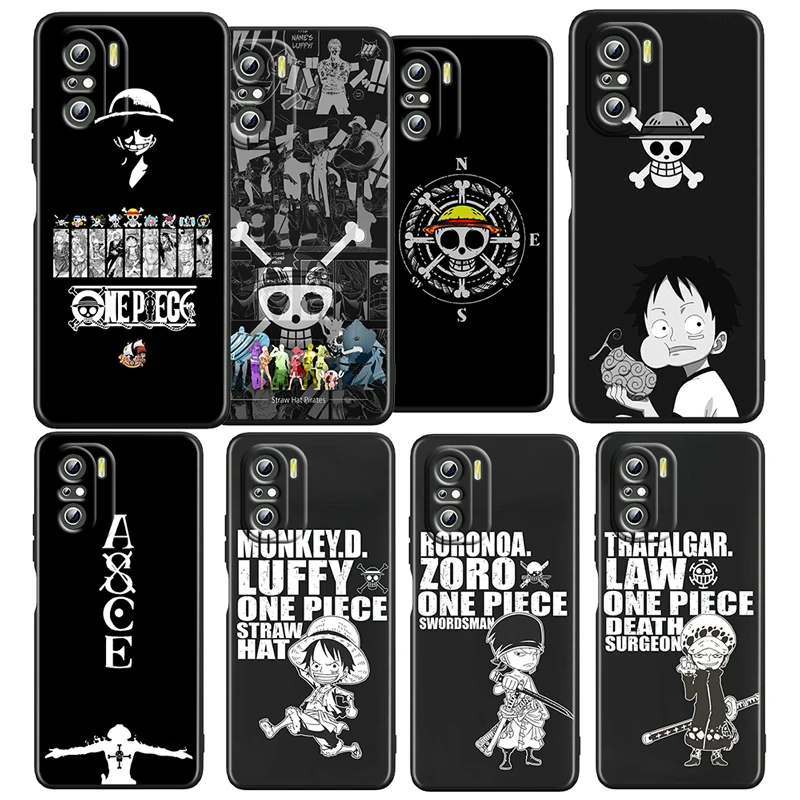 

One Piece Cartoon Luffy For Xiaomi Redmi 10 10X K40 K30S K20 9 9I 9A 9C 8 Silicone Soft Black Phone Case Funda Coque Capa Cover