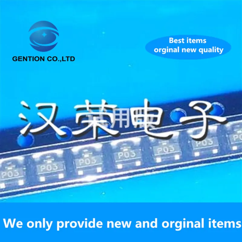 

50 шт. 100% Новый оригинальный ZXM61P03FTA Шелковый экран P03 патч SOT23 MOS трубка с полевым эффектом P канал 30 в