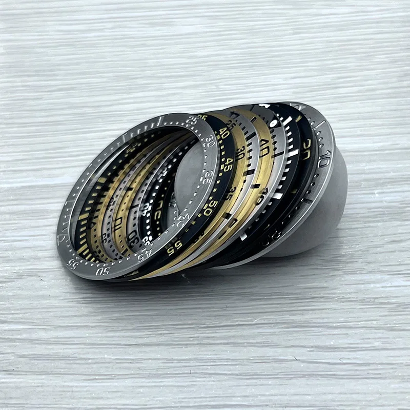 Mod 38mm*31.6mm Fashion Steel Watch Bezel Insert Fits Seiko SKX007 SKX009 SRPD Watch Cases NH35 NH36 Movement Men's Watch Parts