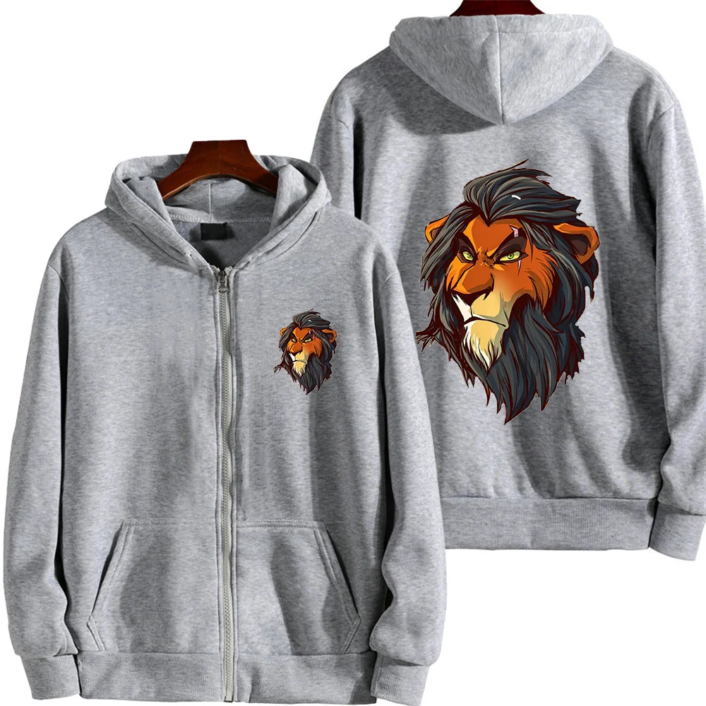 Толстовки с принтом короля льва из Диснея уличные спортивные толстовки со шрамом