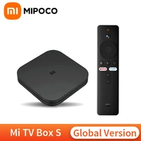 global original xiaomi mi box s 4k hdr android tv 8 1 ultra hd 2g 8g wifi google cast netflix iptv set top mi box 4 media player