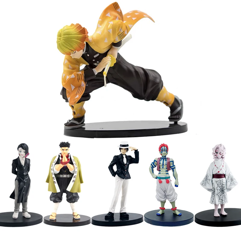 

Anime Demon Slayer Figure Kamado Tanjirou Paimon Action Figures PVC Model Toys Game Figure Model Car Driving Ornament Boys Gift