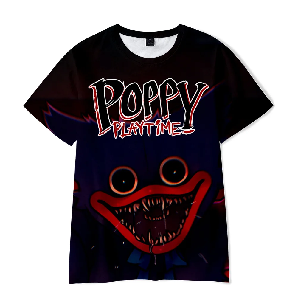 

Huggy Wuggy Printing T-shirts Hot Games Poppy Playtime Short Sleeve Tshirts Children's Clothing Kids Cartoon T Shirt 2022 Summer