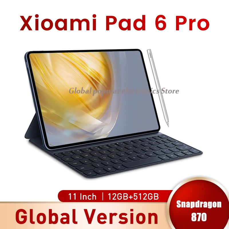 

2023 New HD 4K Screen Global Tablet Snapdragon 870 Android 12GB RAM 512GB ROM Tablette PC 5G Dual SIM Card WIFI Phone Call TABL