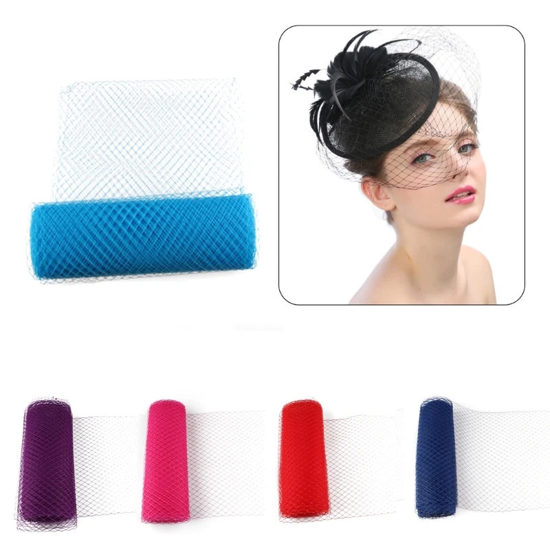 Шикарная женская шляпа с вуалью 1920-х годов сетчатая ткань для церковной выставки