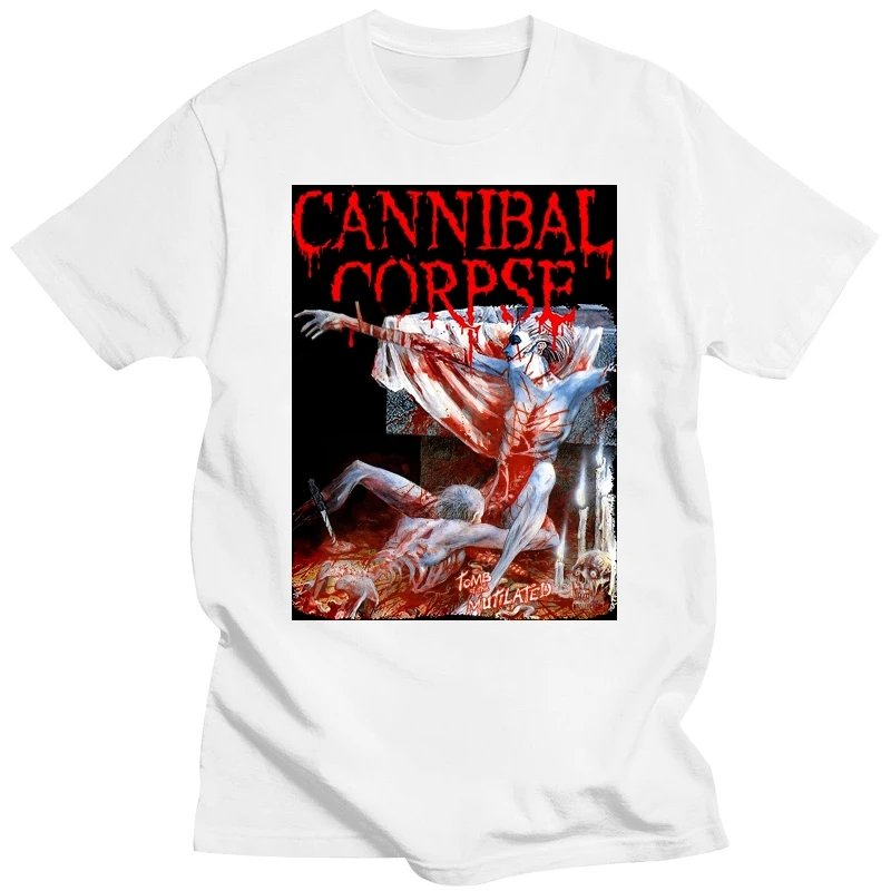 

Men's TShirt Short Sleeve Shirt Cannibal Corpse Rock Tee Women Hiphop Shirts