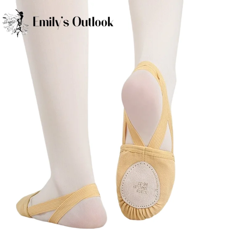 Женские холщовые танцевальные туфли Pirouette Ii тапки современные Четырехсторонние