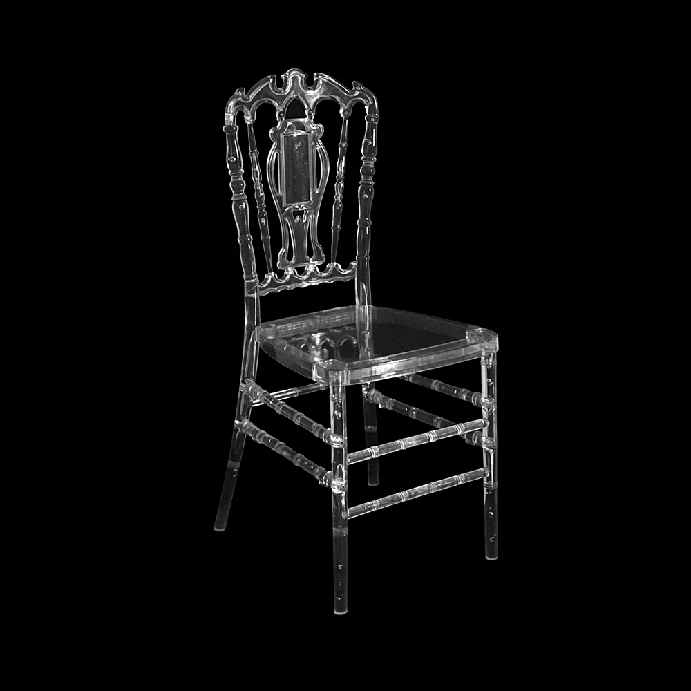 Оптовая продажа прозрачные стулья из смолы Chiavari свадебное кресло для вечеринки