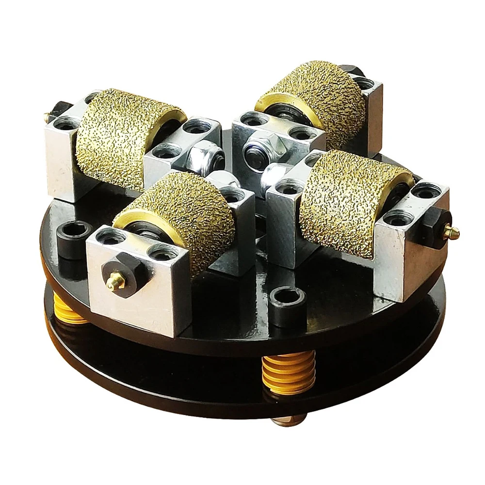 1 шт. 8 &quot200 мм алмазный песок паяный шлифовальный круг втулка молоток с 4 роликами