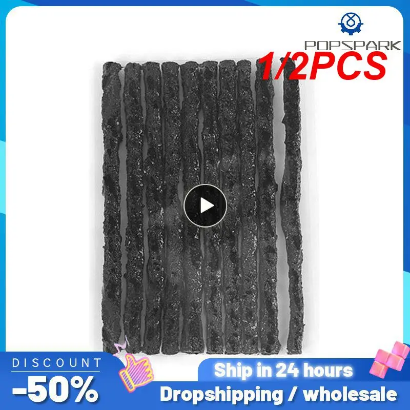 

1/2PCS Strips=1pack Car Tubeless Tire Repair Strips for Tyre Puncture Emergency Car Motorcycle Bike Rubber Strips Tire Repair
