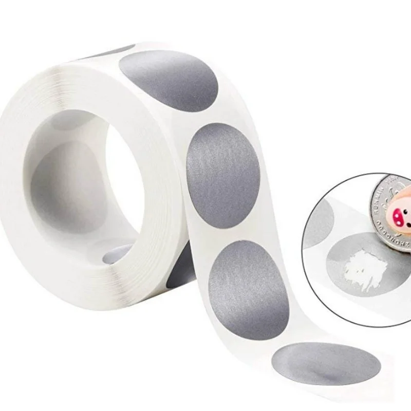 

300 шт./рулон, серебристые этикетки-наклейки