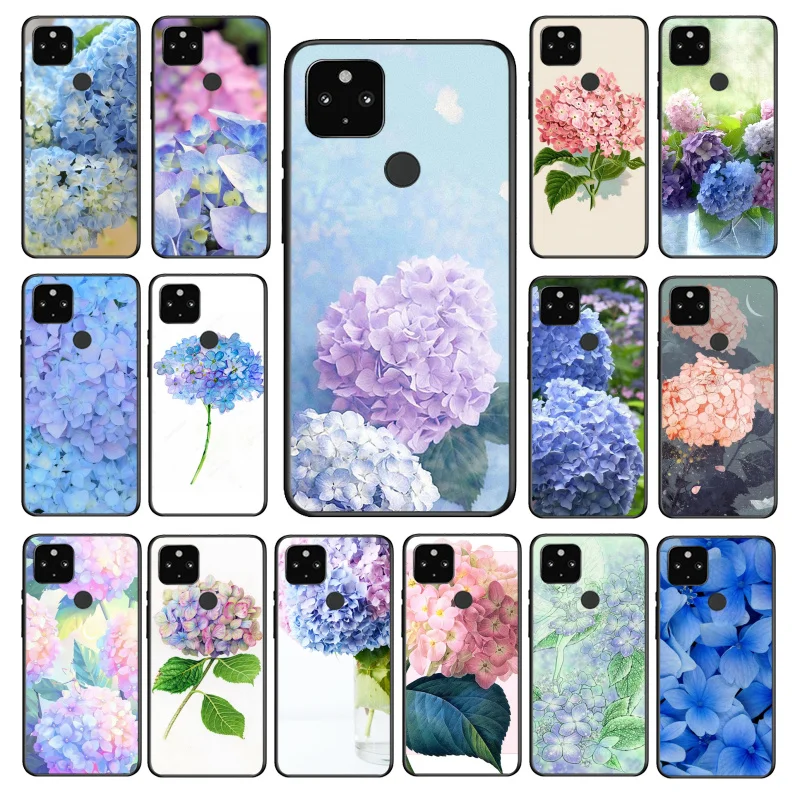 

Blue Hydrangea flower Phone Case for Google Pixel 7 7Pro 6 Pro 6A 5A 4A 3A Pixel 4 XL 5 6 4 3 XL 3A 2 XL