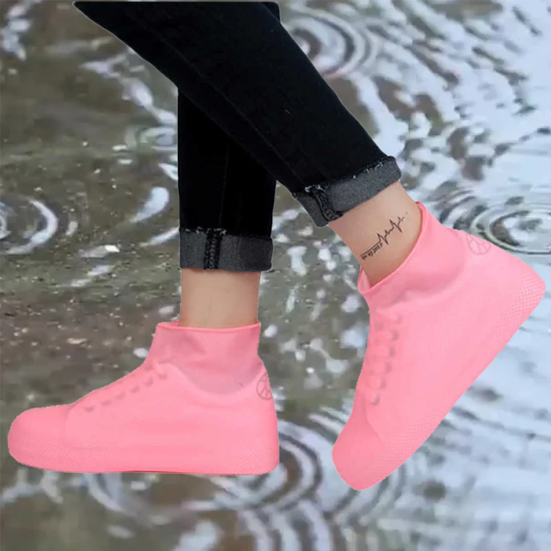Botas de lluvia impermeables para exteriores, cubiertas de calzado, Protector de zapatos