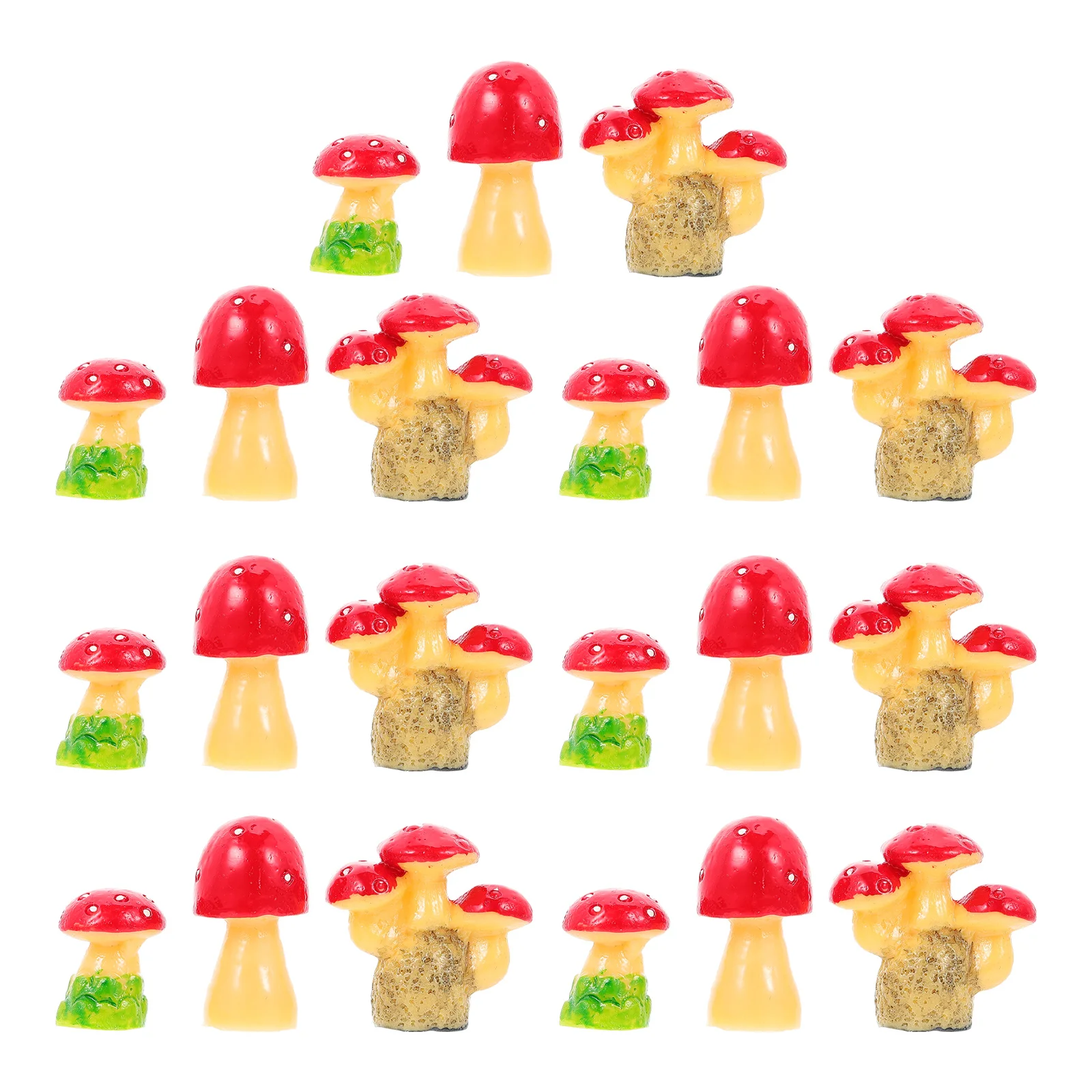

Mushroom Mushrooms Figurines Miniature Garden Mini Decor Statue Resinmicro Ornaments Landscape Ornament Fake Tiny Small Diy