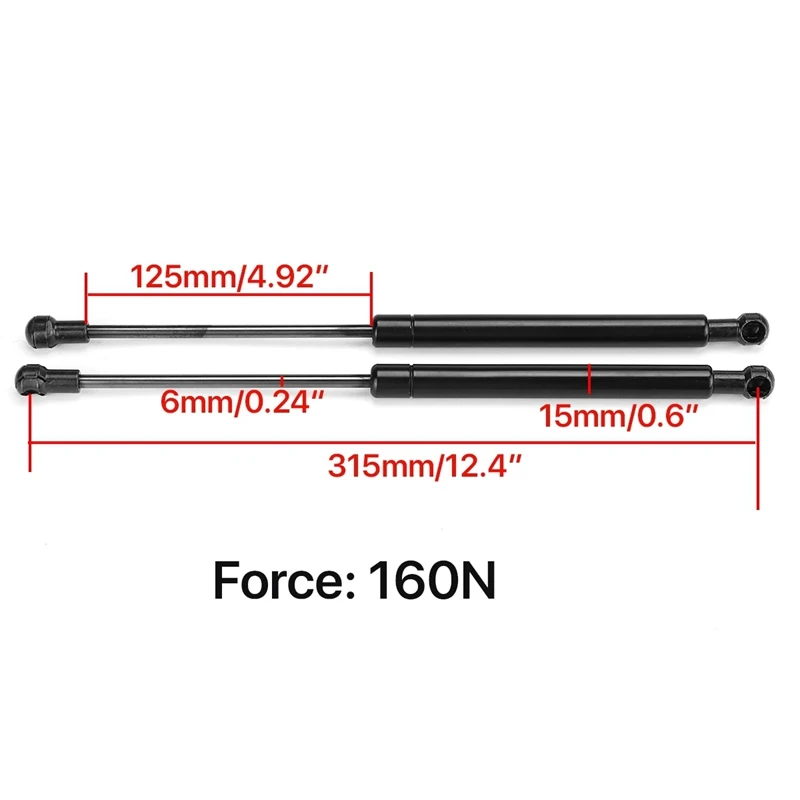 2Pcs Car Front Bonnet Spring Gas Strut Bars Modification For Nissan GQ Patrol