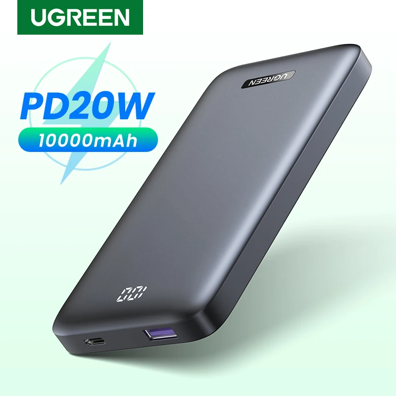 UGREEN PD 20W Power Bank 10000mAh Портативное внешнее зарядное устройство Powerbank для iPhone 13 12Pro Xiaomi