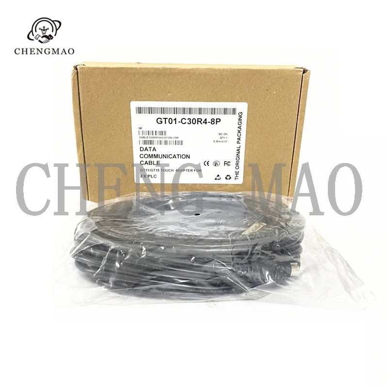Новый и оригинальный флэш-интерфейс GT11 GT15 GT2107 HMI Touch Communication FX3U FX2N 1S и A Series PLC 3M 5M 10M