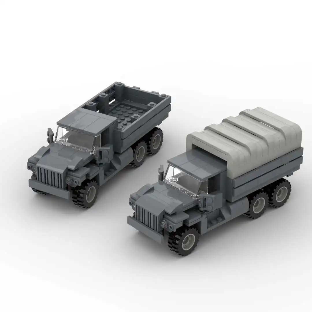 MOC Военный Грузовик Урал-375 300+ деталей
