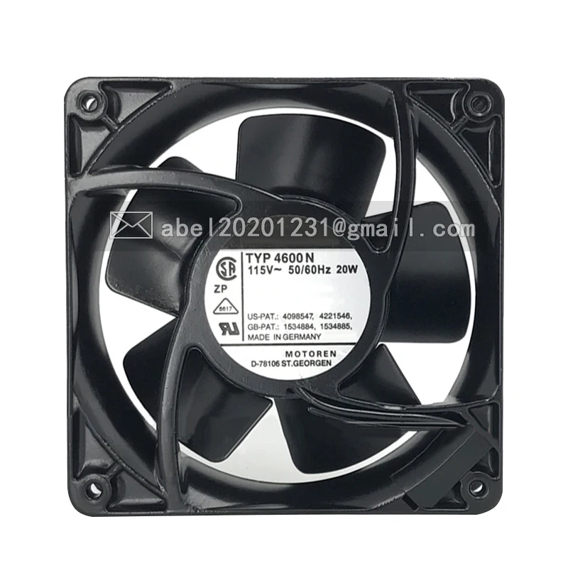 Новый 4600N 4600 N 12038 В переменного тока высокотемпературный сопротивление Осевой поток 120 12 см охлаждающий вентилятор охлаждения 120*38 мм