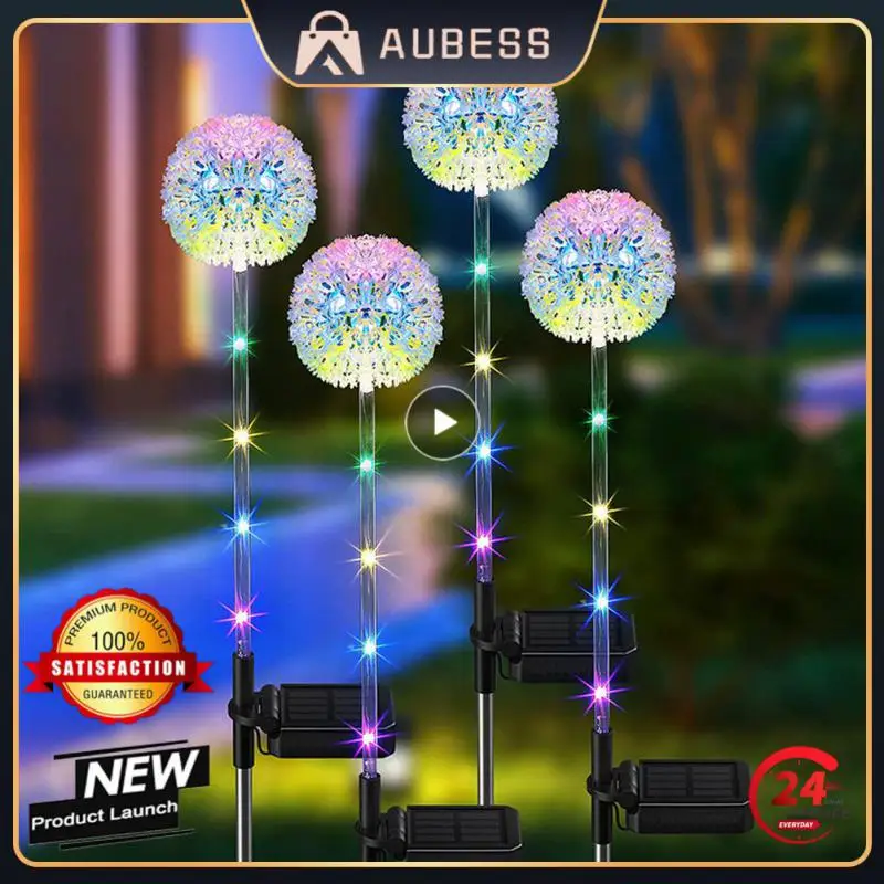 

LED Solar Light Dandelion Solar Power Lamp Waterproof Garden Landscape Lights Ornaments Fairy Light Christmas Decor Lights Noel