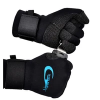 3mm black gloves kevlar scuba diving gloves cut proof warm underwater hunting non slip wear resistant harpoon adjustable