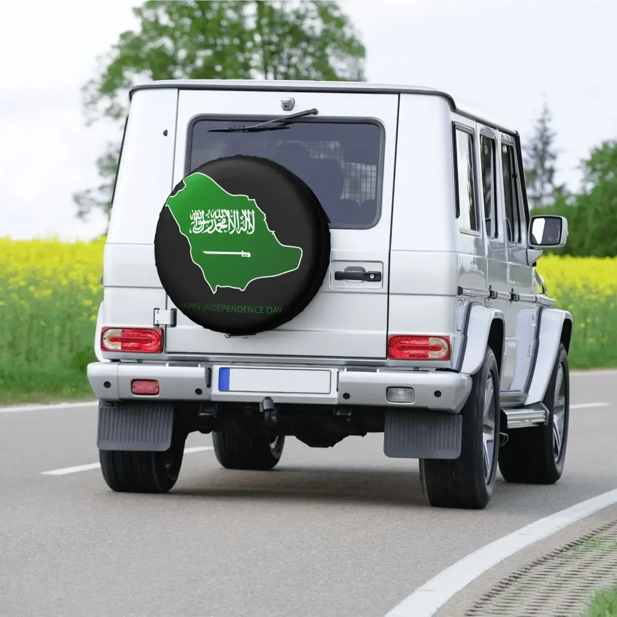 Чехол для запасного колеса с флагом Королевства Саудовской Аравии Toyota Jeep RV SUV 4WD 4x4