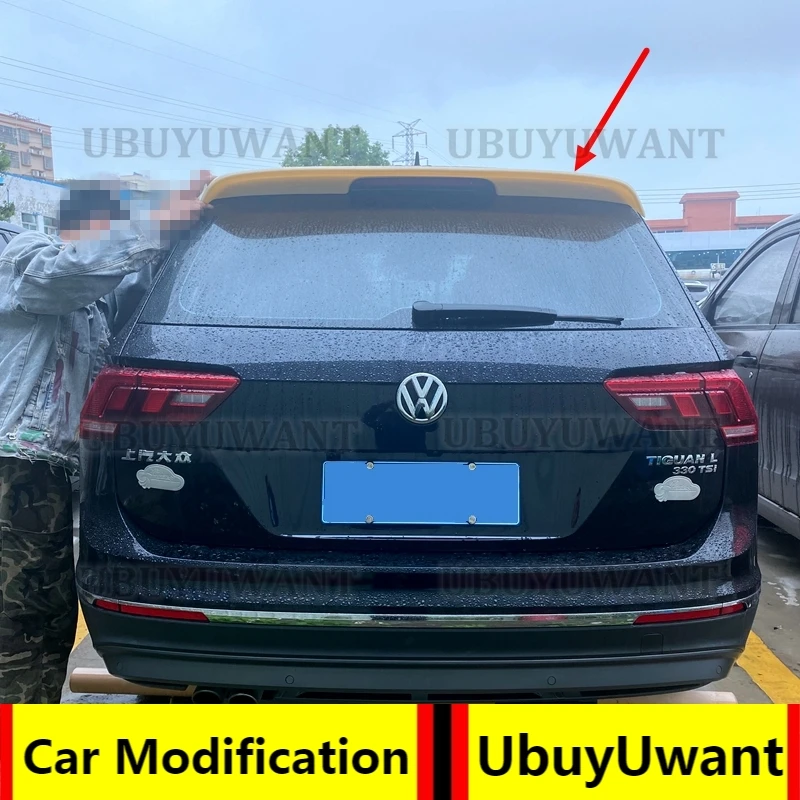 

Спойлер для VW Tiguan L, большой спойлер из АБС-материала для заднего крыла автомобиля, задний спойлер для Volkswagen 2017-2022