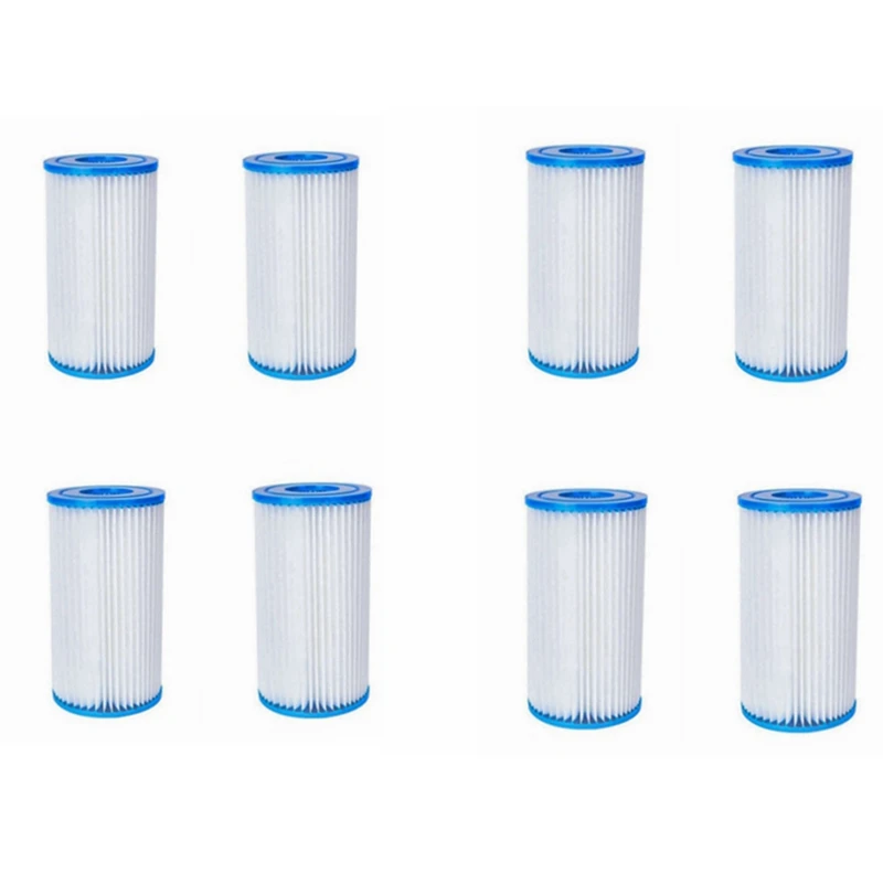 

New 8PCS Suitable For Intex Type A/C Swimming Pool Filter Elements Inflatable Swimming Pool Filter Pump Swimming Pool Filter